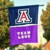 Wildcats vs Custom Team House Divided Flag, Personalized NCAA Flag
