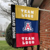 Wildcats vs Custom Team House Divided Flag, Personalized Spirit Flag 1 Wildcats vs Custom Team House Divided Flag, Personalized Spirit Flag