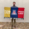 Wildcats vs Custom Team House Divided Flag, Personalized Spirit Flag 2 Wildcats vs Custom Team House Divided Flag, Personalized Spirit Flag