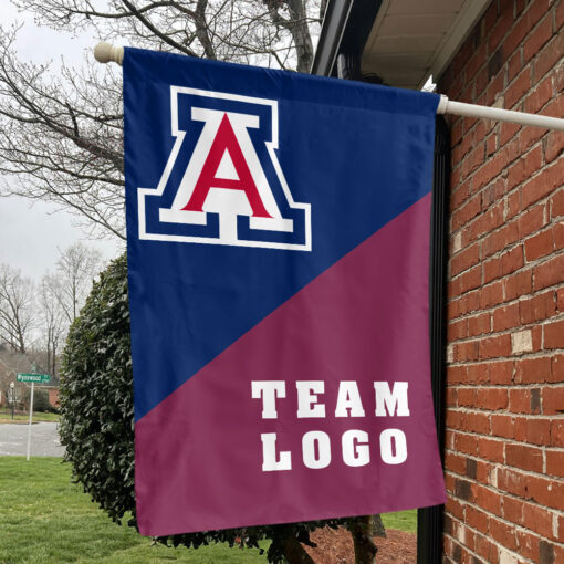 Wildcats vs Custom Team House Divided Flag, Personalized Team Flag Wildcats vs Custom Team House Divided Flag, Personalized Team Flag