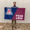 Wildcats vs Custom Team House Divided Flag, Personalized Team Flag 2 Wildcats vs Custom Team House Divided Flag, Personalized Team Flag