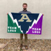 Zips vs Custom Team House Divided Flag, Custom Spirit Flag 2 Zips vs Custom Team House Divided Flag, Custom Spirit Flag