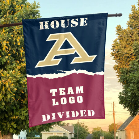 Zips vs Custom Team House Divided Flag, NCAA House Flag