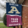 Zips vs Custom Team House Divided Flag, NCAA House Flag