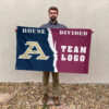 Zips vs Custom Team House Divided Flag, NCAA House Flag