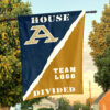 Zips vs Custom Team House Divided Flag, NCAA Rivalry Flag