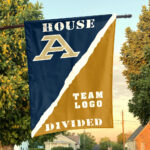 Zips vs Custom Team House Divided Flag, NCAA Rivalry Flag