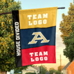 Zips vs Custom Team House Divided Flag, Personalized Spirit Flag