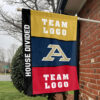 Zips vs Custom Team House Divided Flag, Personalized Spirit Flag