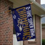 Baltimore Ravens 3x5 Flag 2 Time Super Bowl Champions