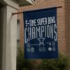 Dallas Cowboys Garden Flag 12x18 5 Time Champions