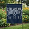 Dallas Cowboys Garden Flag 12x18 5 Time Champions