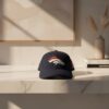 Denver Broncos Embroidered Navy Snapback Hat Classic Team Logo Cap