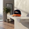 Denver Broncos Logo Embroidered Navy Orange Dad Hat 1 Denver Broncos Logo Embroidered Navy Orange Dad Hat
