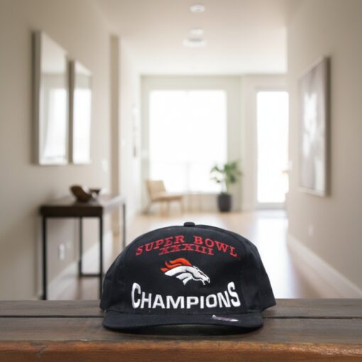 Denver Broncos Super Bowl XXIII Champions Embroidered Vintage Snapback Hat NFL Fan Gift Cap Denver Broncos Super Bowl XXIII Champions Embroidered Vintage Snapback Hat NFL Fan Gift Cap