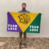 Golden Lions vs Custom Team House Divided Flag, Custom College Flag