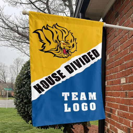Golden Lions vs Custom Team House Divided Flag, Custom House Flag