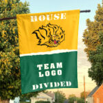 Golden Lions vs Custom Team House Divided Flag, Custom Spirit Flag
