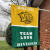 Golden Lions vs Custom Team House Divided Flag, Custom Spirit Flag