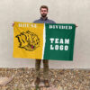 Golden Lions vs Custom Team House Divided Flag, Custom Spirit Flag