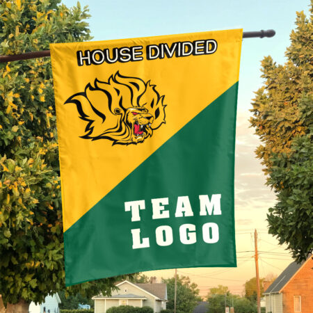 Golden Lions vs Custom Team House Divided Flag, Custom Split Flag