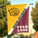 Golden Lions vs Custom Team House Divided Flag, NCAA Custom Flag