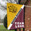 Golden Lions vs Custom Team House Divided Flag, NCAA Custom Flag