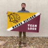 Golden Lions vs Custom Team House Divided Flag, NCAA Custom Flag