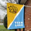 Golden Lions vs Custom Team House Divided Flag, NCAA Spirit Flag
