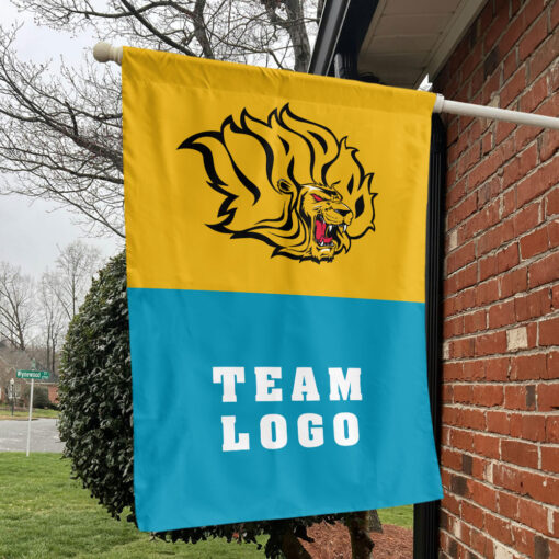 Golden Lions vs Custom Team House Divided Flag, NCAA Two Team Flag Golden Lions vs Custom Team House Divided Flag, NCAA Two Team Flag