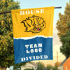 Golden Lions vs Custom Team House Divided Flag, Personalized College Flag
