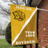 Golden Lions vs Custom Team House Divided Flag, Personalized House Flag 1 Golden Lions vs Custom Team House Divided Flag, Personalized House Flag