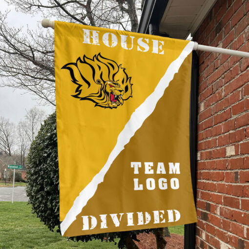 Golden Lions vs Custom Team House Divided Flag, Personalized House Flag Golden Lions vs Custom Team House Divided Flag, Personalized House Flag