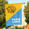 Golden Lions vs Custom Team House Divided Flag, Personalized Split Flag