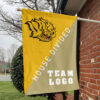 Golden Lions vs Custom Team House Divided Flag, Personalized Team Flag