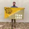 Golden Lions vs Custom Team House Divided Flag, Personalized Team Flag