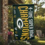Green Bay Packers 3x5 Flag 4 Time Super Bowl Champions