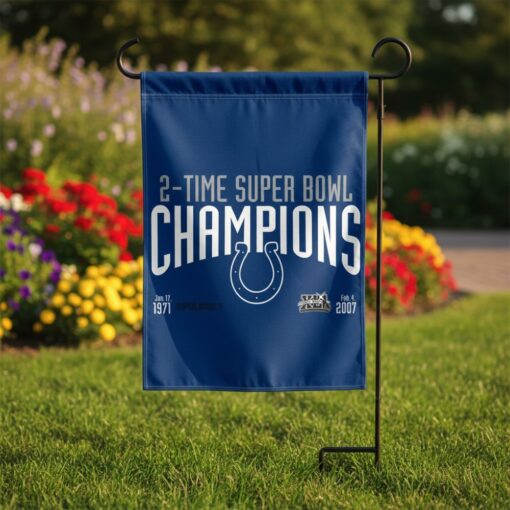 Indianapolis Colts 3×5 Flag 2 Time Super Bowl Champions