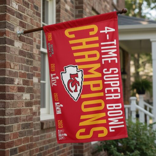 Kansas City Chiefs 3×5 Flag 4 Time Super Bowl Champions Kansas City Chiefs 3×5 Flag 4 Time Super Bowl Champions