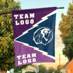 Lions vs Custom Team House Divided Flag, Custom Spirit Flag