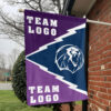 Lions vs Custom Team House Divided Flag, Custom Spirit Flag