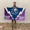Lions vs Custom Team House Divided Flag, Custom Spirit Flag