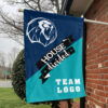 Lions vs Custom Team House Divided Flag, NCAA Team Flag