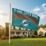 Miami Dolphins 3x5 Flag 2 Time Super Bowl Champions