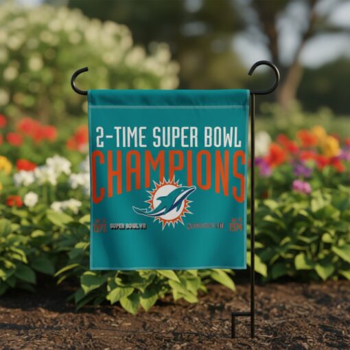 Miami Dolphins 3×5 Flag 2 Time Super Bowl Champions