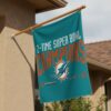 Miami Dolphins 3x5 Flag 2 Time Super Bowl Champions