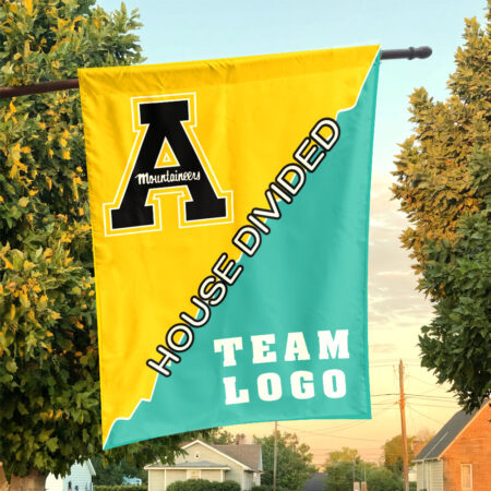 Mountaineers vs Custom Team House Divided Flag, College Custom Flag