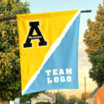 Mountaineers vs Custom Team House Divided Flag, Custom College Flag