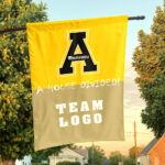 Mountaineers vs Custom Team House Divided Flag, Custom House Flag