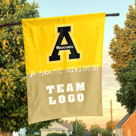 Mountaineers vs Custom Team House Divided Flag, Custom House Flag